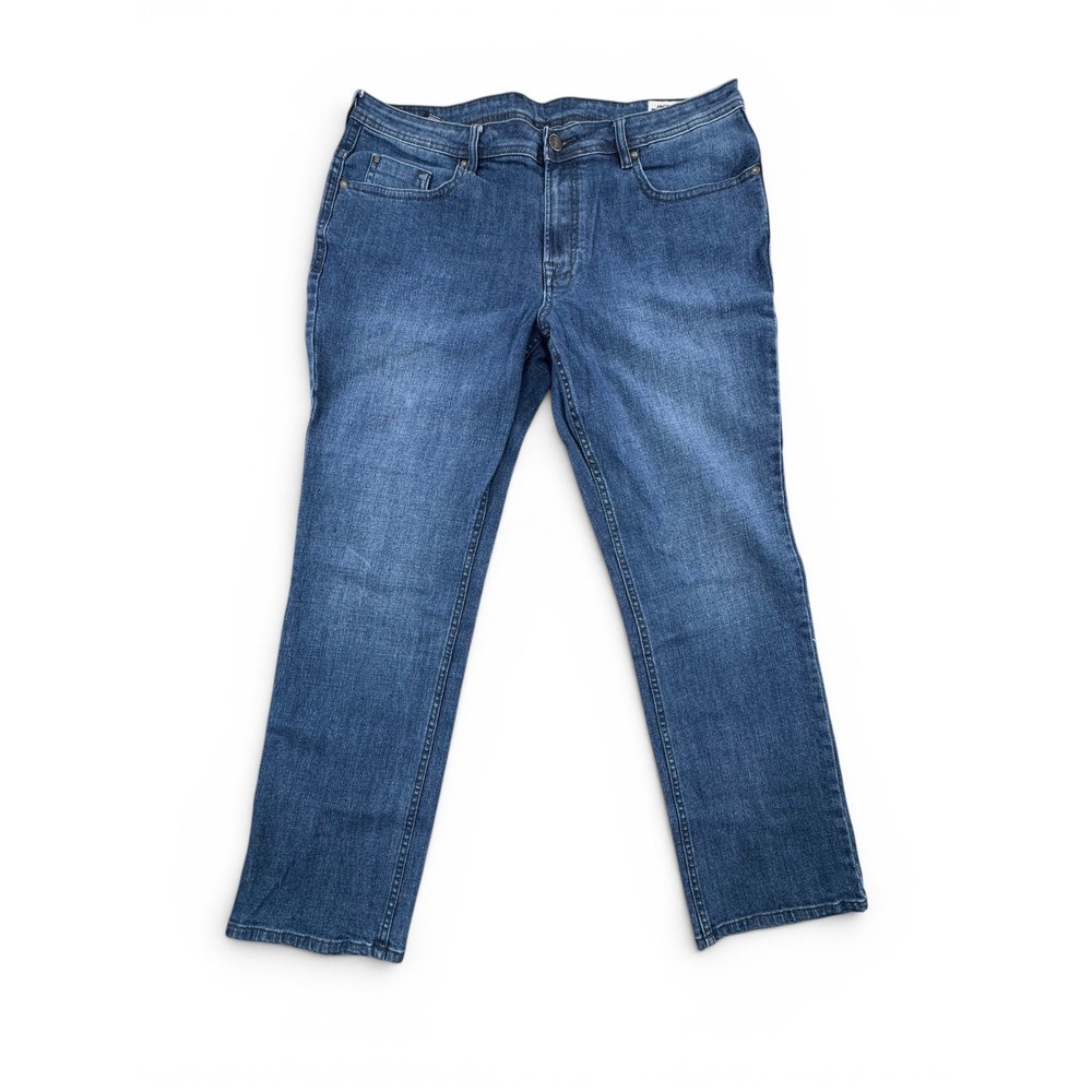Buffalo David Bitton Jackson-X Mens Blue Straight Stretch Jeans 38x32 Med Wash
